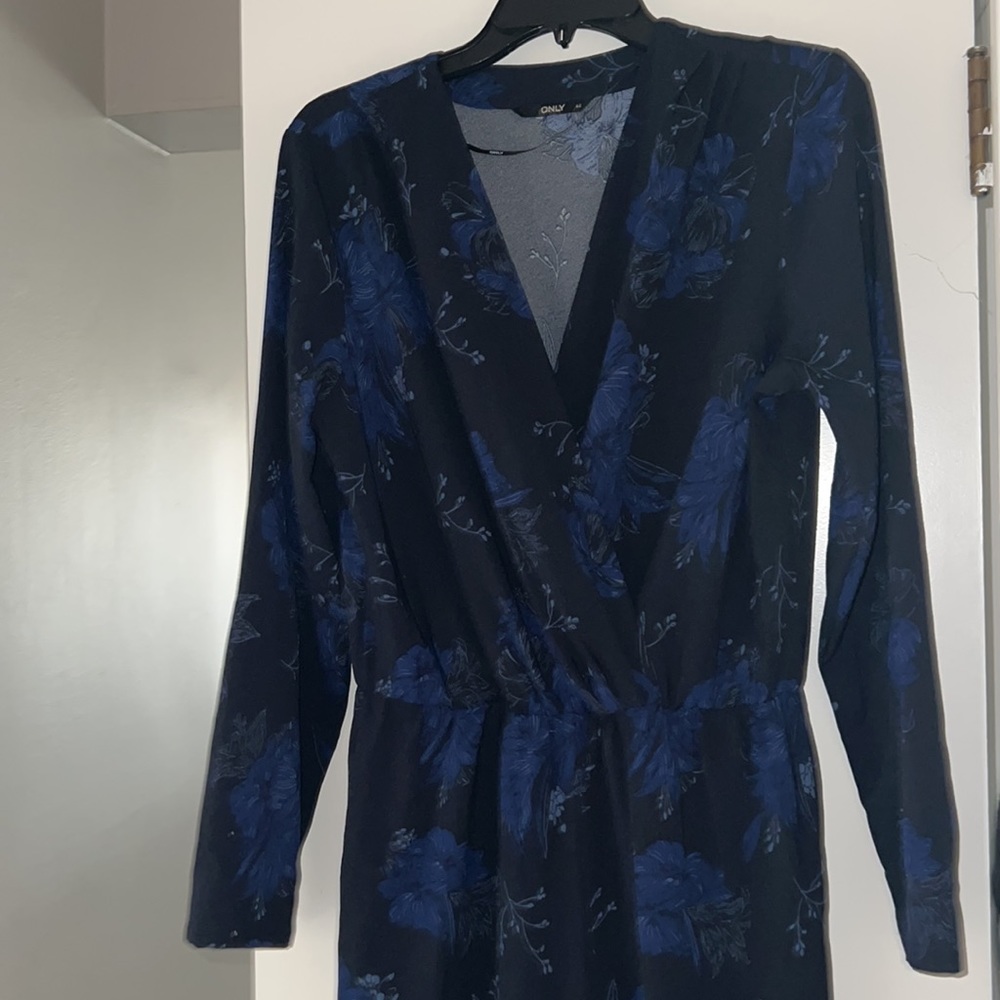 Floral long sleeve jumpsuit
